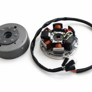 Staattori, vauhtipyörä + pohjalevy Ducati Derbi senda