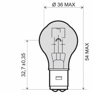Polttimo 12V 25W/25W BA20D