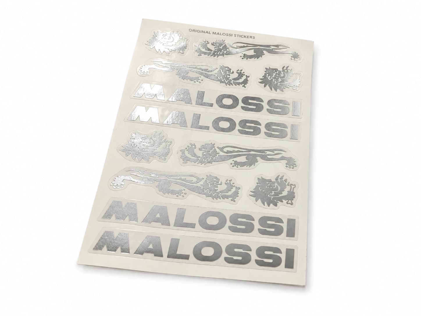 Malossi tarra-arkki hopea 11,5×16,8cm