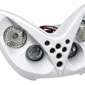 TNT etuvalo valkoinen, Yamaha Aerox -12