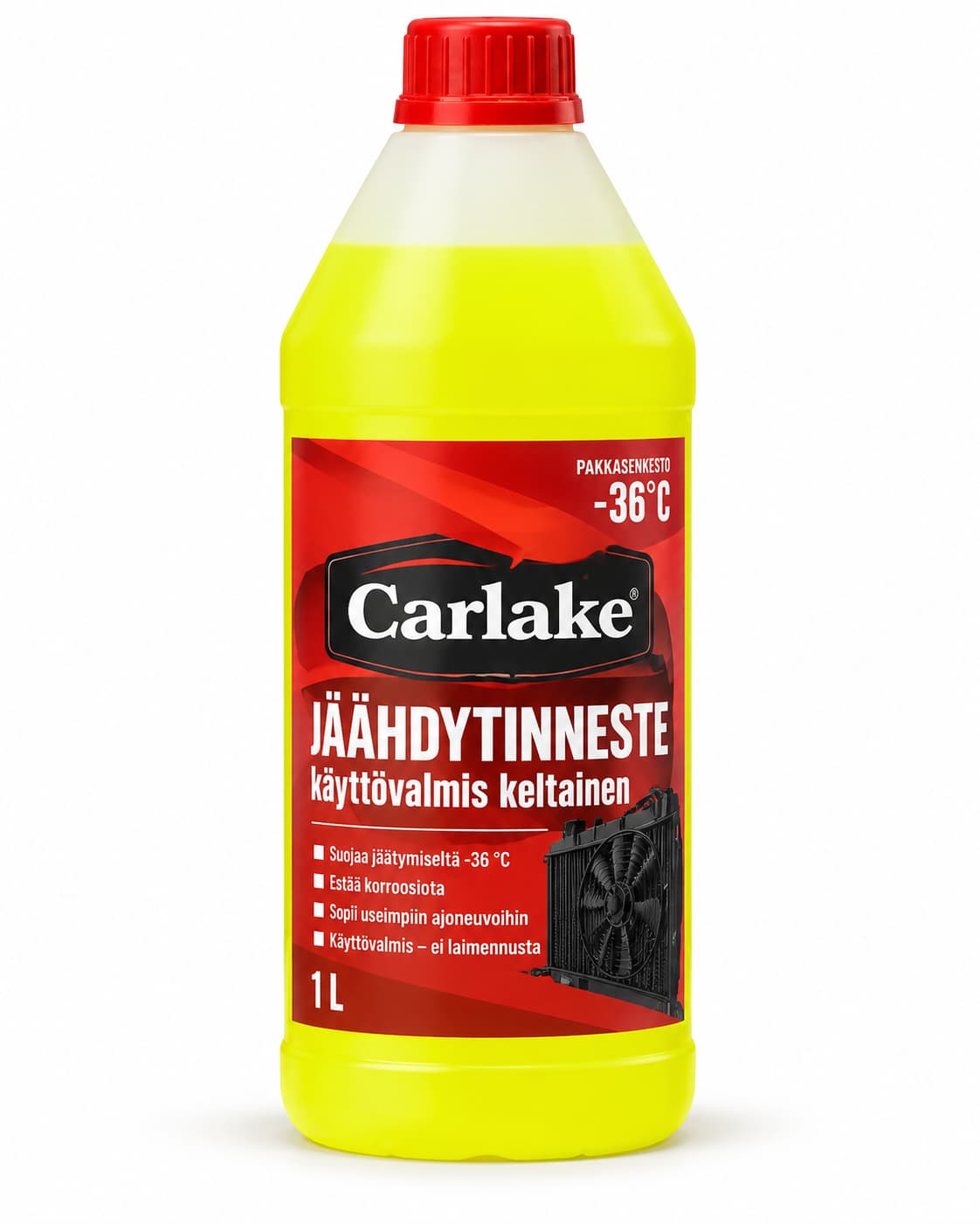 Carlake Jäähdytinneste 1L Keltainen – Käyttövalmis -36°C